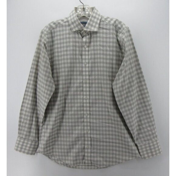 Twillory Shirt 15 1/2 32/33 Performance Plaid Tailored Fit Button Up * - Picture 1 of 13